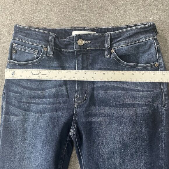 KANCAN Womens Jeans 11/29 Mid-Rise Dark Wash Bootcut Stretch Style # KC8683D EUC - Picture 9 of 14